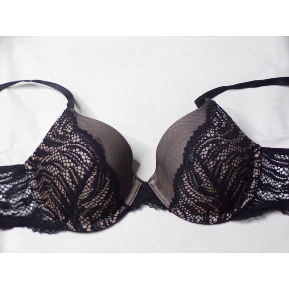 CALVIN KLEIN Siren Lace Full Coverage Underwire Bra #QF4912 Black 34B NEW - Picture 10 of 13
